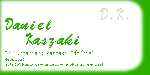 daniel kaszaki business card